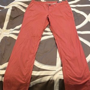 Bonobos Chinos, Red, straight fit, 36/36